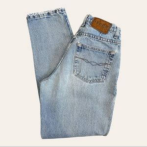 Vintage ikeda Mom Jeans High Waisted Light Wash 100% Cotton Size 27
